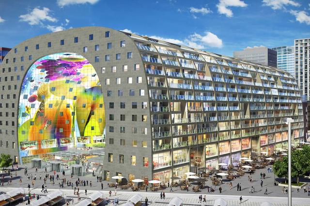 Фото: JanvanHelleman / Flickr.com / CC BY-SA 2.0 Крытый рынок Markthal
