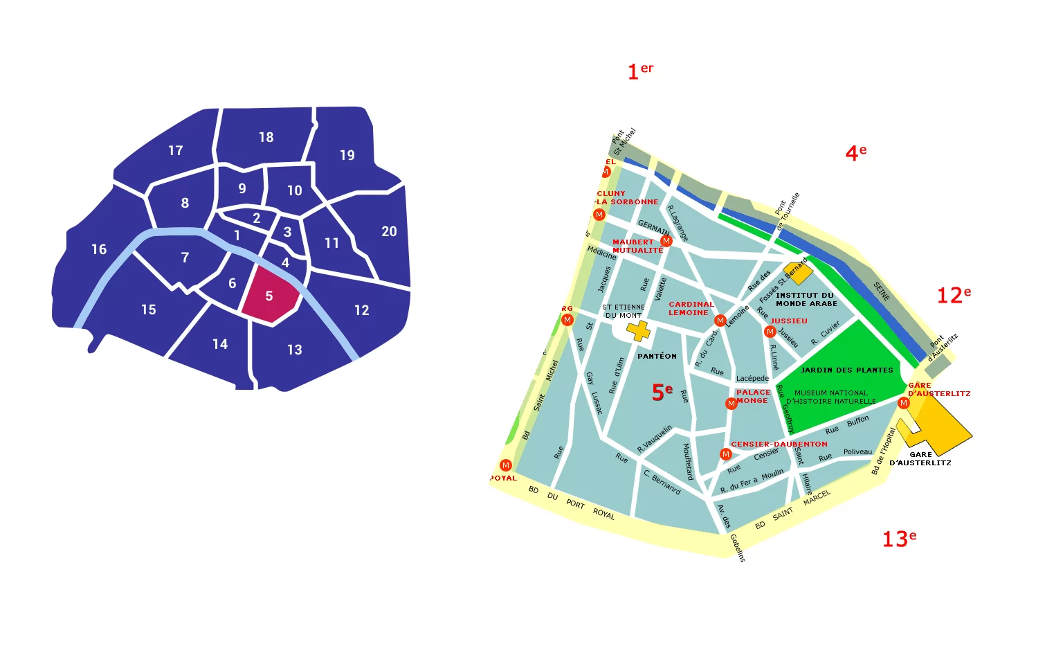 Самый пятый округ. 5 Квартал Парижа. Карта 5 округа Парижа. Латинский квартал в Париже на карте. Карта 13 округа Парижа.