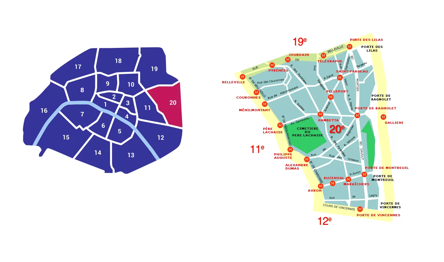 Карта округа