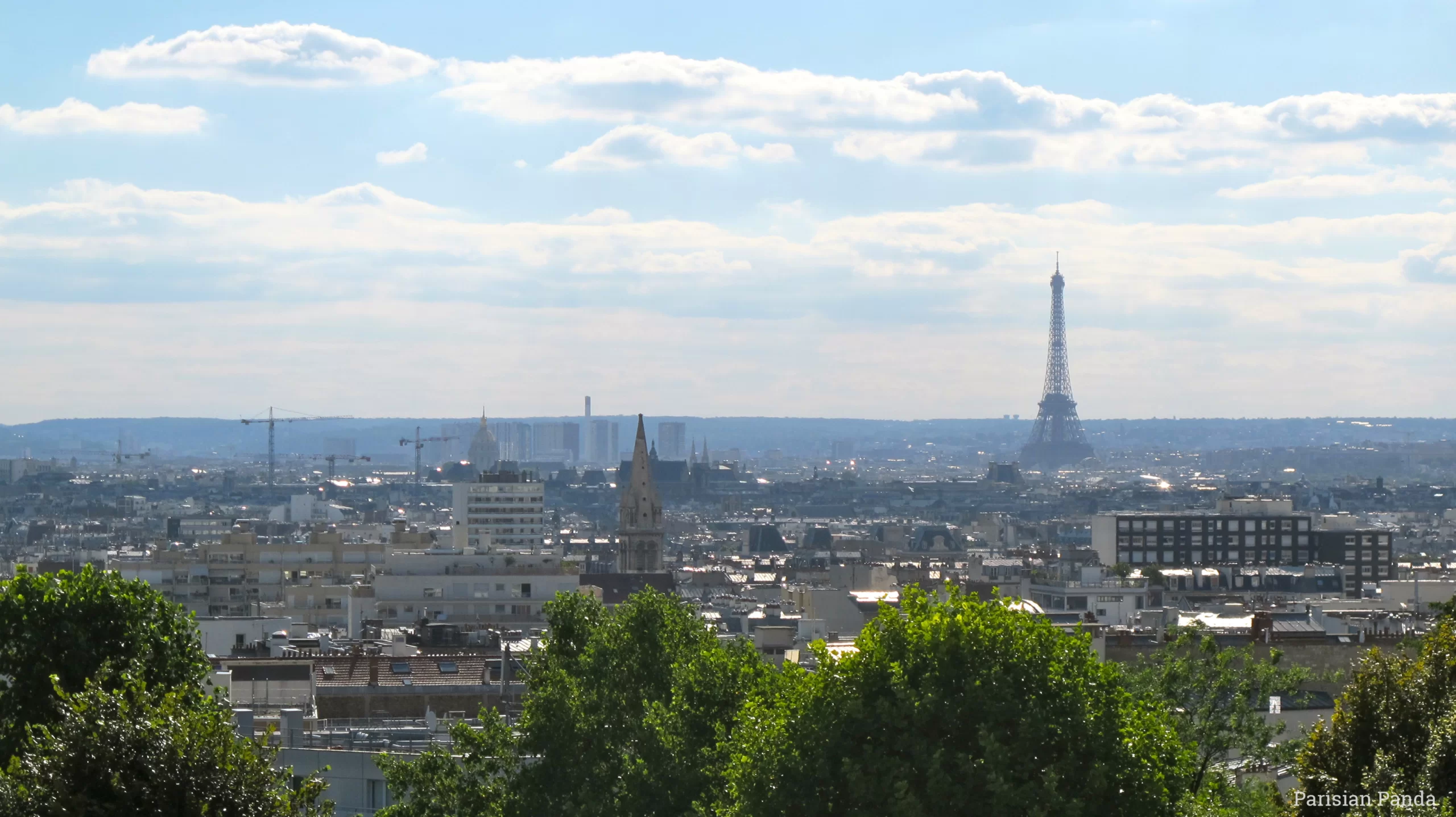Вид из парка Бельвиль