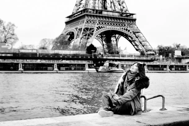Фото с Эйфелевой башней