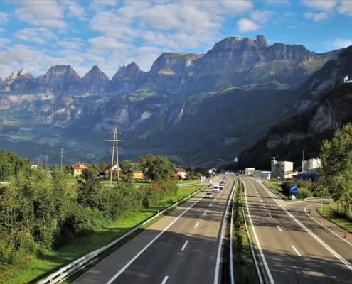 Дорога в Альпах