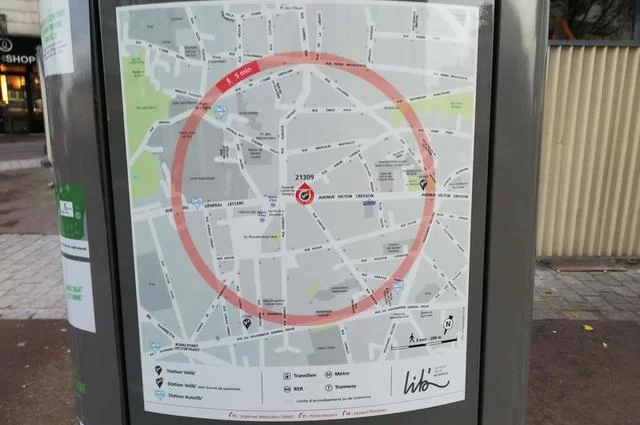 велосипеды в париже карта