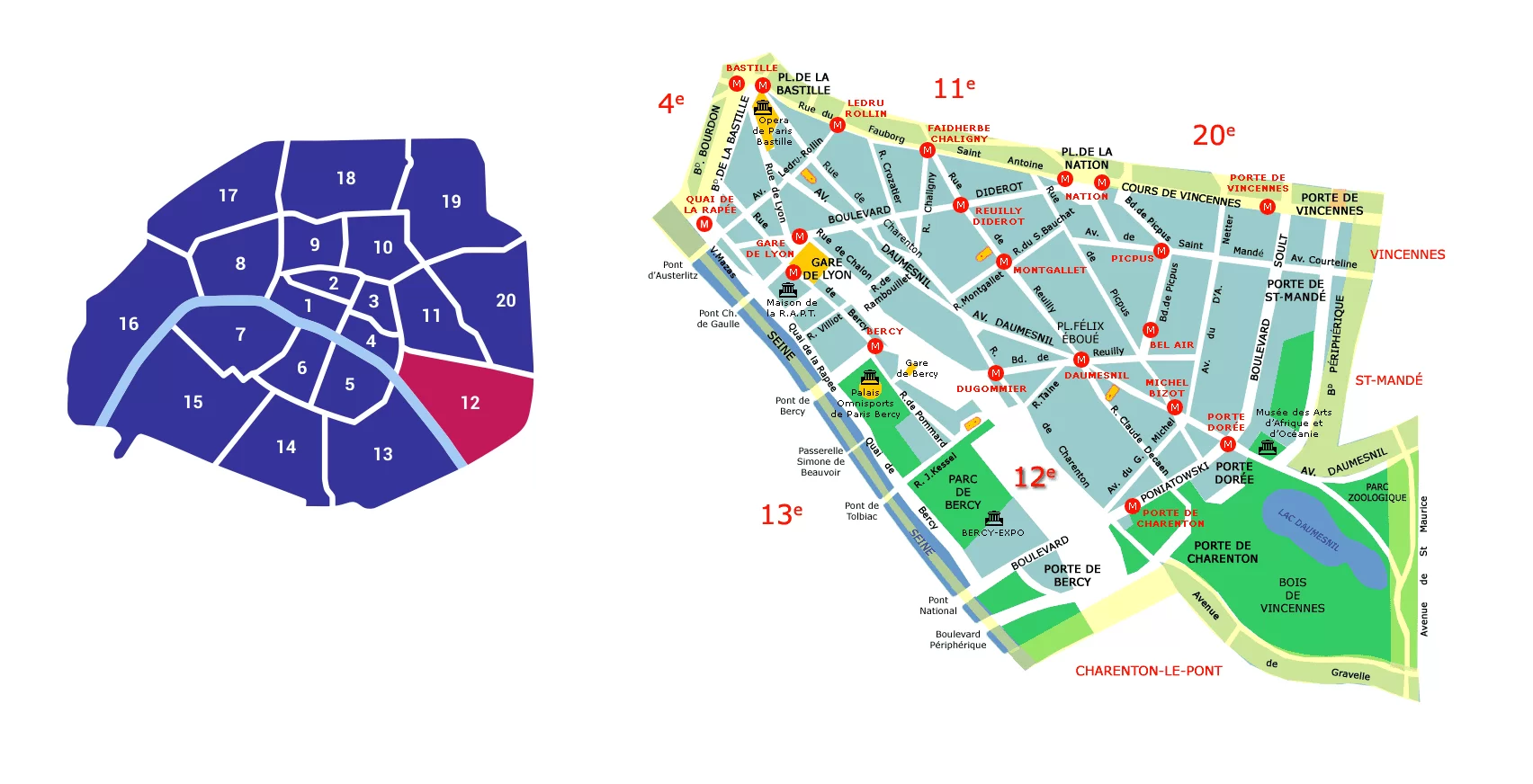 Карта 12-го округа