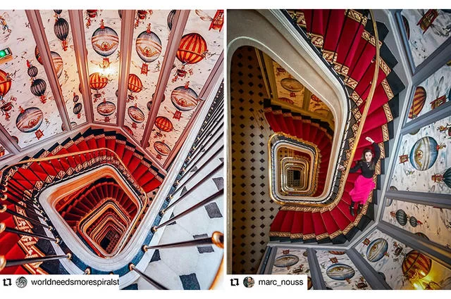 @worldneedsmorespiralst, @marc_nouss Лестница в отеле Saint James