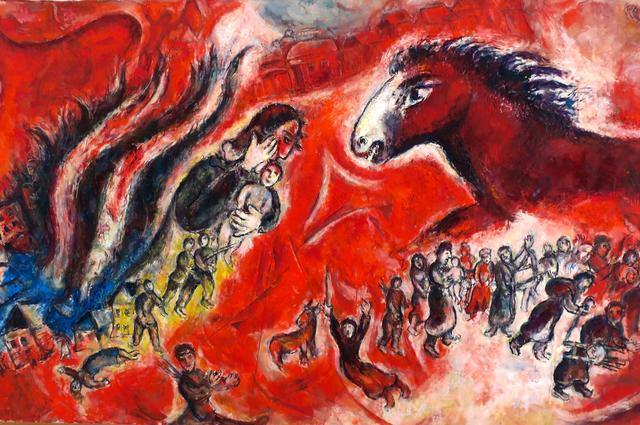Marc Chagall Красный конь