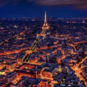 horizon-skyline-night-city-eiffel-tower-paris-1365229-pxhere Белая ночь в Париже