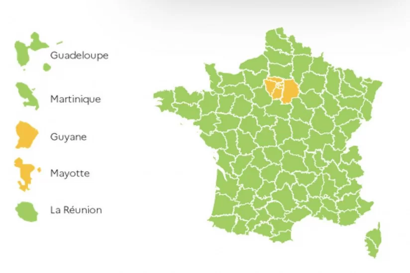 Карта Франции