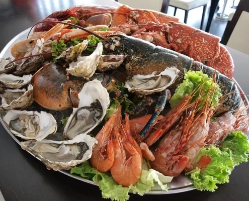 Тарелка морепродуктов