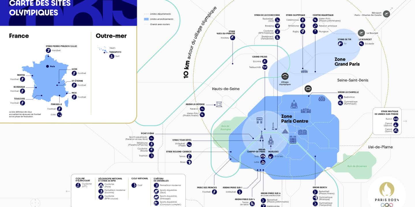 Карта олимпийских объектов