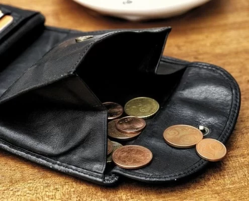 Мелочь в кошельке
