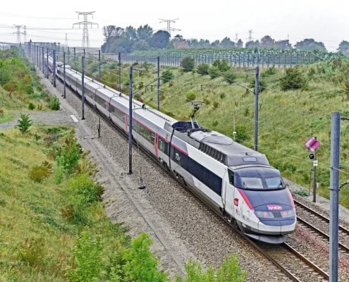 Скоростной поезд в Кале