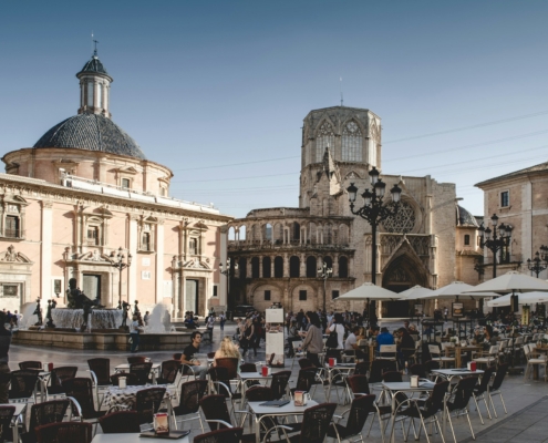 Plaza de la Virgen в Валенсии